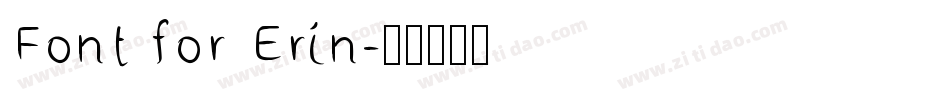 Font for Erin字体转换